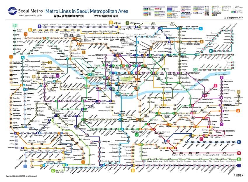 首爾自由行：地鐵路線