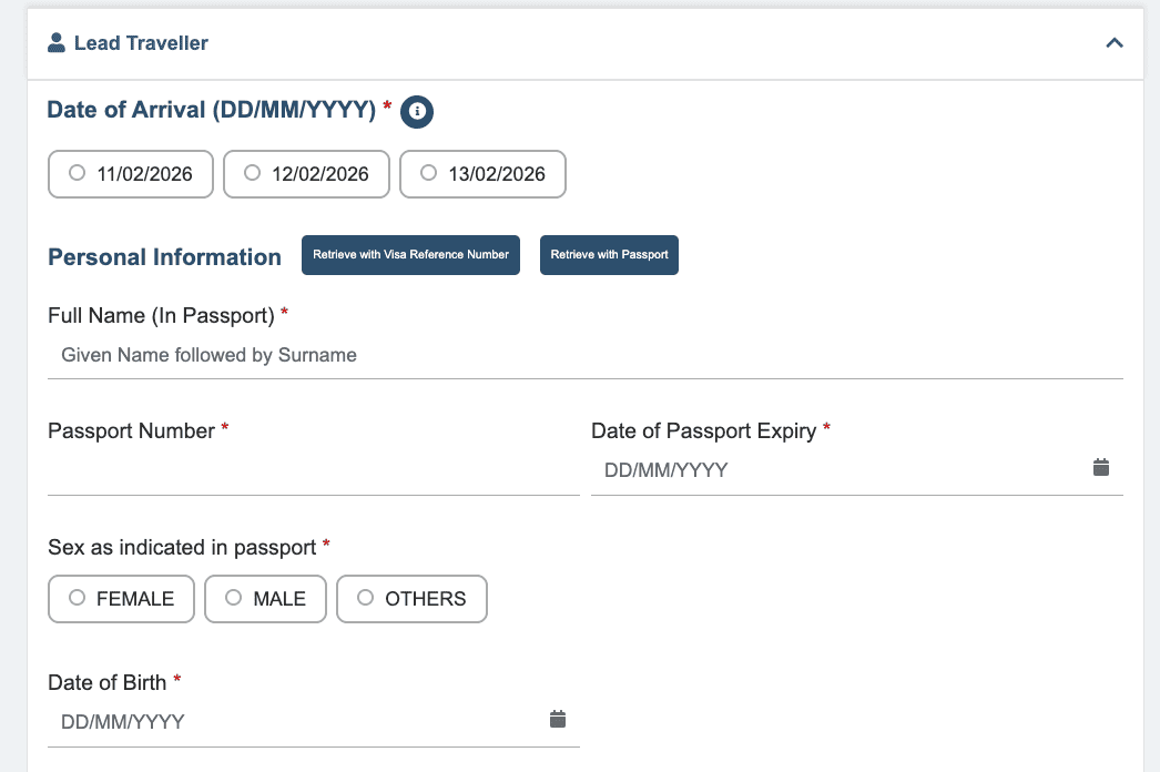 Singapore Entry Requirements: Your Essential Pre-Departure Checklist - 第4張圖 Fill in Your Personal Information in SG arrival card