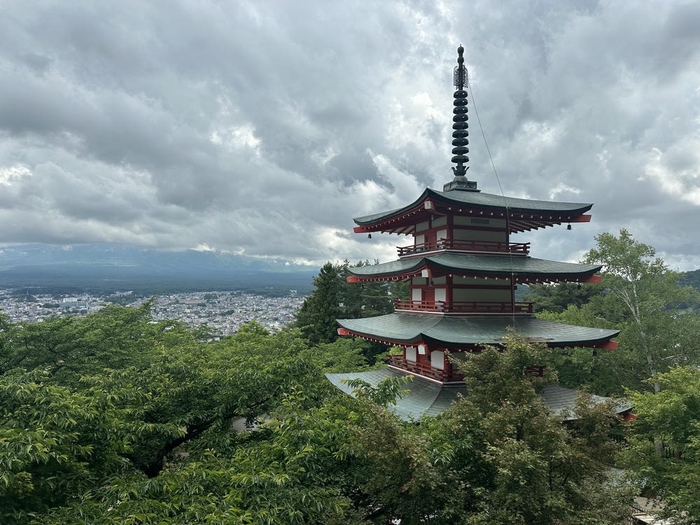河口湖一日遊行程推薦!10大景點、必吃美食、交通攻略一次看 - 第5張圖 新倉富士淺間神社